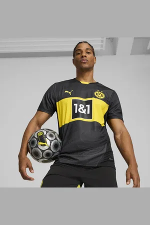 PUMA Jersey Visitante Borussia Dortmund 24/25 para Hombre en Talle Chica Negro/faster Amarillo