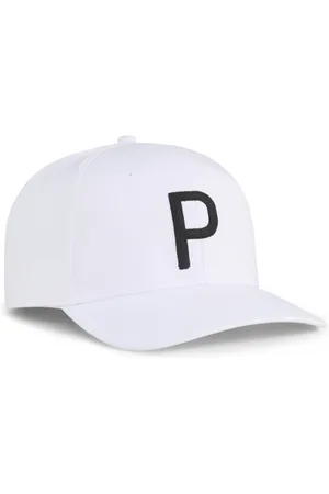 PUMA Gorra de Golf Heritage P Tech para Hombre en Talle Adult Blanco Glow/ Negro