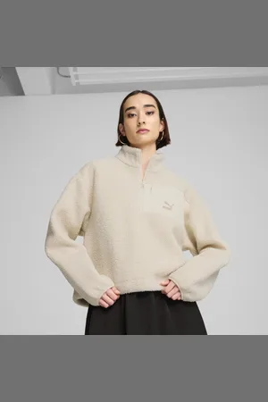 PUMA Classics Winterized Sudadera con Media Cremallera para Mujer en Talle Chica