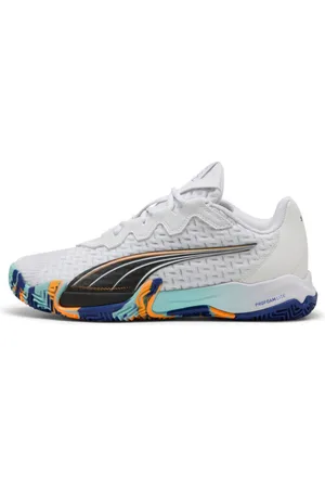 PUMA Tenis Nova Elite Padel en Talle 28.5 Blanco/ Negro/vivid Blue