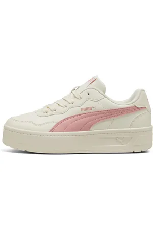 PUMA Tenis Court Lally Skye para Mujer en Talle 22 Frosted Ivory/rosa Fruit