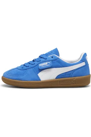 PUMA Tenis Adolescentes Palermo en Talle 22.5 Hyperlink Blue/ Blanco