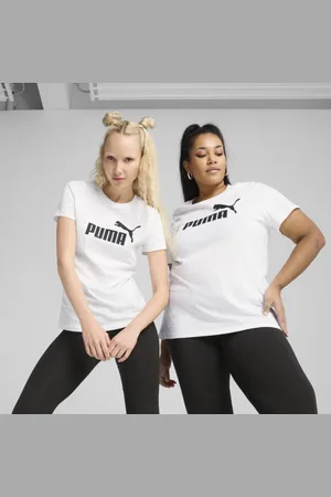 PUMA Playera Essentials No. 1 Logo para Mujer en Talle XL en Blanco