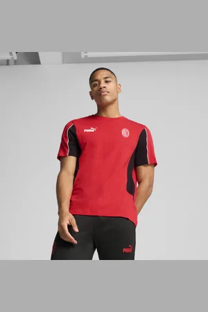 PUMA Playera para Hombre Ac Milan Ftblarchive en Talle XL For All Time Red/ Negro
