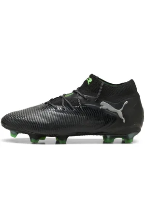 PUMA Tacos de Fútbol para Suelo Firme Future 8 Ultimate en Talle 30 Negro/cool Light Gray/fluo Verde