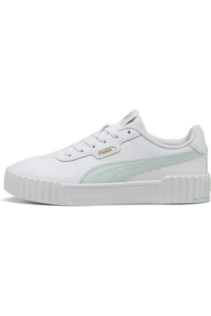 PUMA Tenis para Mujer Carina Street Lux en Talle 24 Blanco/peaceful Blue/ Gold