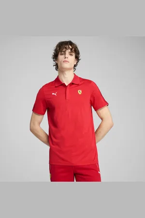 PUMA Playera Camisa Polo Scuderia Ferrari Race Premium para Hombre en Talle Chica