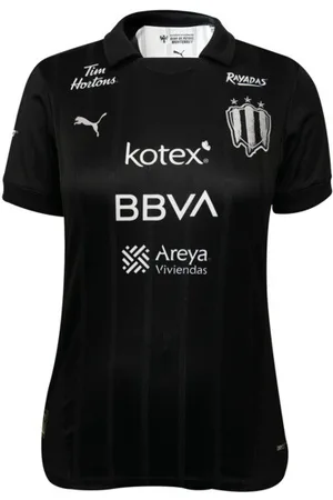 PUMA Jersey para Mujer Edición Rayadas Alternativo Réplica 24/25 en Talle Chica Negro