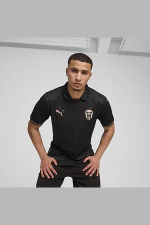 PUMA Camiseta Visitante Valencia Cf 24/25 para Hombre en Talle Chica Negro/ Gold