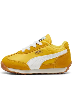 PUMA Tenis Infantiles Easy Rider Vintage en Talle 12 Tangerine/ Blanco