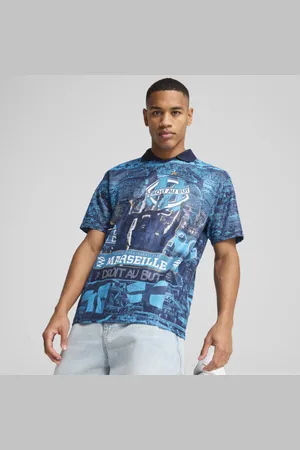 PUMA Camiseta Retro Olympique de Marsella Ftblnrgy+ para Hombre en Talle Chica