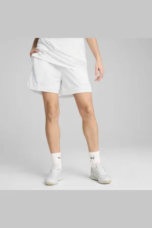 PUMA Shorts de Básquetbol para Mujer Jer-She en Talle Chica Blanco