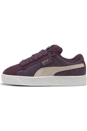 PUMA Tenis Suede XL Elevated para Mujer en Talle 22.5 Midnight Plum/ Blanco