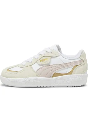PUMA Tenis Palermo Moda para Niñas en Talle 17 Blanco/mauve Mist