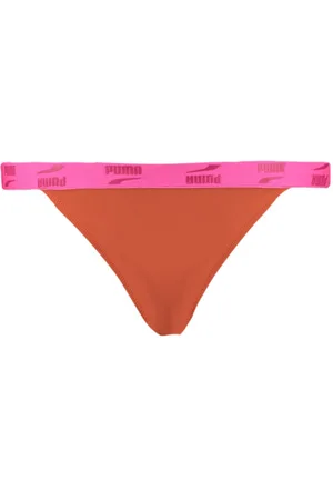 PUMA Traje de Baño para Mujer en Talle Grande Marrón / Rosa