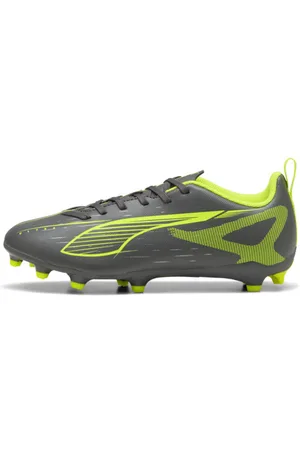 PUMA Tacos de Fútbol Ultra 5 Play Fg/ag para Jóvenes en Talle 17 Matte Aged Silver/yellow Alert/ Silver