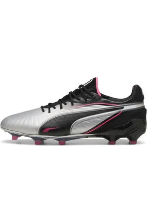 PUMA Tacos de Fútbol Suelo Firme/artificial King Ultimate en Talle 28.5 Silver/ Negro/sun Struck