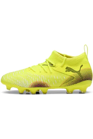 PUMA Tacos de Fútbol para Niños Grandes Suelo Firme/artificial Future 8 Match en Talle 17 Amarillo Alert/ Negro/sun Struck