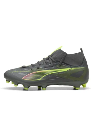 PUMA Tacos de Fútbol Ultra 5 Match+ Fg/ag en Talle 29.5 Matte Aged Silver/yellow Alert/ Silver