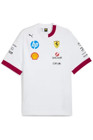 PUMA Playera Scuderia Ferrari 2025 para Hombre en Talle XL Blanco