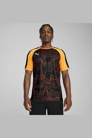 PUMA Playera de Fútbol Individualliga para Hombre en Talle XL Negro/glowing Rojo