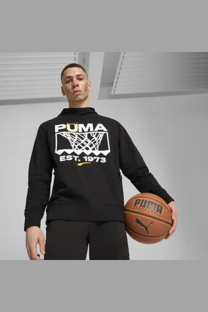 PUMA Sudadera de Básquetbol para Hombre Winning Shot en Talle XL Negro