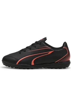 PUMA Tacos de Fútbol Adolescente Vitoria Tt en Talle 22 Negro/glowing Rojo