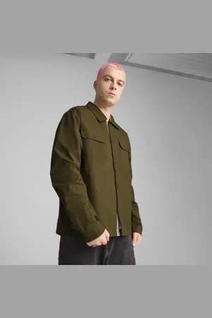 PUMA Chamarra Camisera Mmq para Hombre en Talle Chica