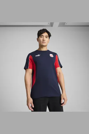 PUMA Playera Guadalajara Ftblarchive para Hombre en Talle Chica Navy/ Rojo