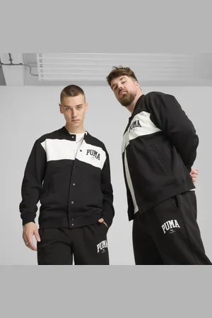 PUMA Chamarra Squad para Hombre en Talle 2XL Negro
