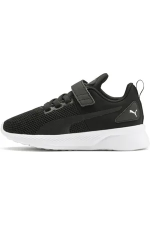 PUMA Tenis Flyer Runner V Infantiles en Talle 19.5 Negro/ Blanco