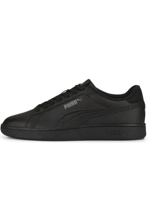 PUMA Tenis Juveniles Smash 3.0 en Talle 22 Negro/shadow Gris