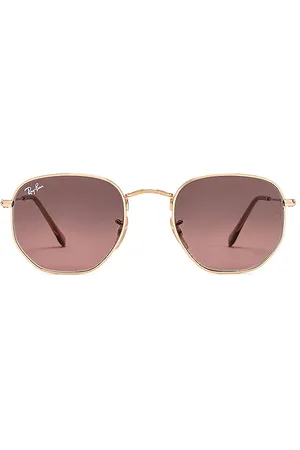 Ray-Ban Gafas de sol hexagonal flat en color oro metálico talla all en - Metallic Gold. Talla all.