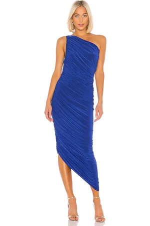 Norma Kamali Vestido largo diana en color azul talla XS en - Blue. Talla XS (también en XXS).