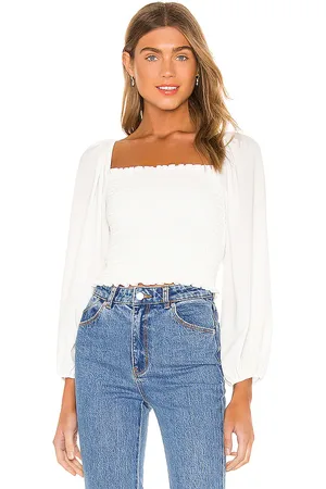 Show Me Your Mumu Blusa mindy en color talla L en - White. Talla L (también en M, S, XS).