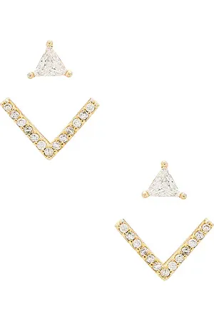 8 Other Reasons Pendiente venice en color oro metálico talla all en - Metallic Gold. Talla all.