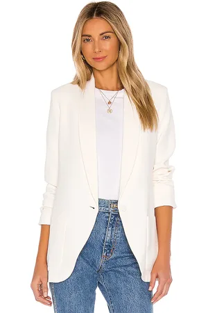 Amanda Uprichard Chaqueta de gran tamaño en color blanco talla L en - White. Talla L (también en M, S, XS).