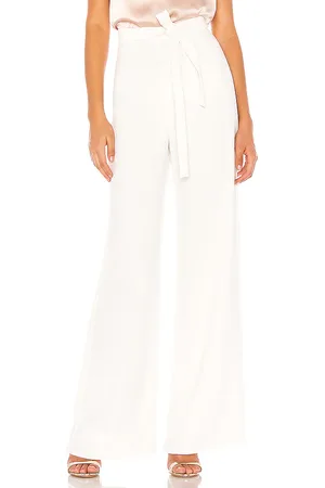 Amanda Uprichard Pantalón pierna ancha ariya en color blanco talla L en - White. Talla L (también en M, XS).