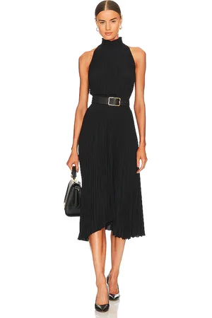 A.L.C. Vestido midi renzo en color talla 0 en - Black. Talla 0 (también en 2, 4, 6, 8).