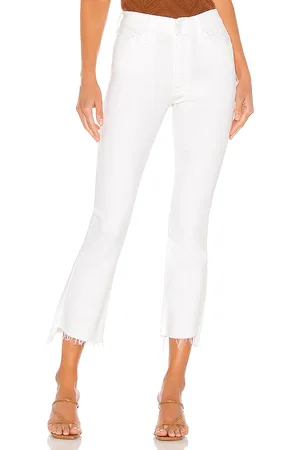 Mother Corte bota insider crop en color blanco talla 28 en - White. Talla 28 (también en 29, 31, 34).