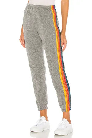 AVIATOR NATION Pantalón deportivo 5 stripe en color gris talla L en - Grey. Talla L (también en M, S, XL).