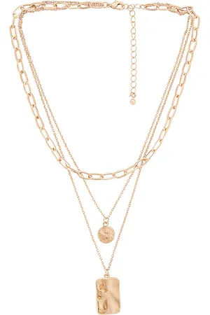 8 Other Reasons Collar superpuesto laid back en color oro metálico talla all en - Metallic Gold. Talla all.