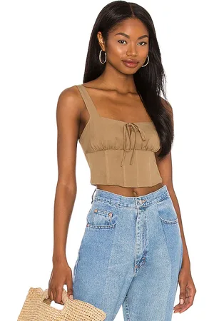 Lovers And Friends Top sin mangas steph en color talla M en - Tan. Talla M (también en XL).