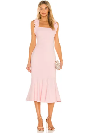 LIKELY Vestido midi hara en color rubor talla 4 en - Blush. Talla 4 (también en 8).