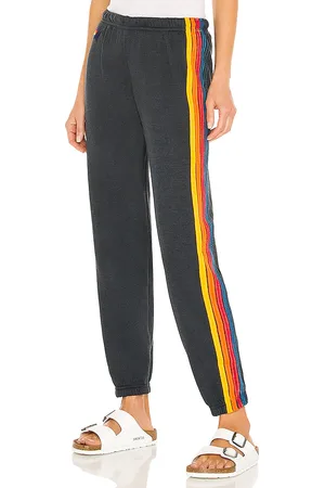 AVIATOR NATION Pantalón deportivo 5 stripe en color negro talla L en - Black. Talla L (también en M, S, XL, XS).