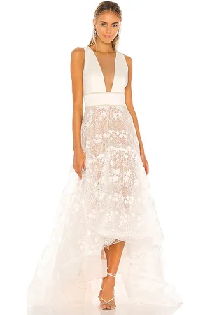 Bronx and Banco Vestido largo fiona en color talla S en - White. Talla S (también en XS).