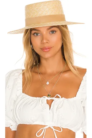 Lack of Color Sombrero spencer en color neutral talla L en NATURAL / CAMEL - Neutral. Talla L (también en M, S).