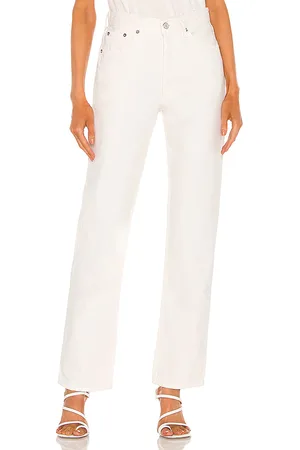 AGOLDE Lana recta en color blanco talla 33 en - White. Talla 33 (también en 34).