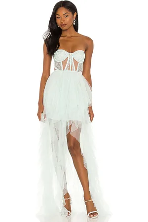 For Love & Lemons Vestido largo en color hierbabuena talla M en - Mint. Talla M (también en S).