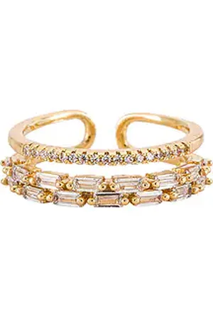 BRACHA Anillo clara baguette en color oro metálico talla all en - Metallic Gold. Talla all.